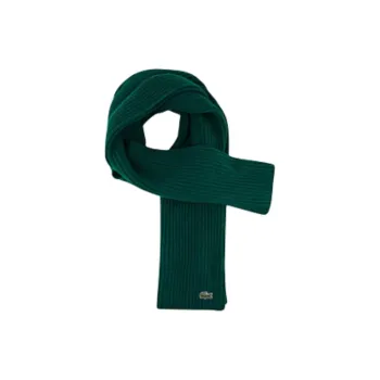 LACOSTE Wool Knit Scarves Women's Multicolor