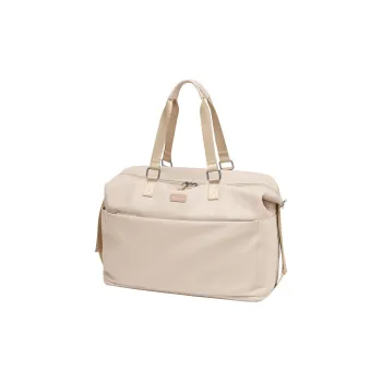 POLO Fabric Travel Bag Large Size 24L Unisex Milk Tea Apricot/Classic Black