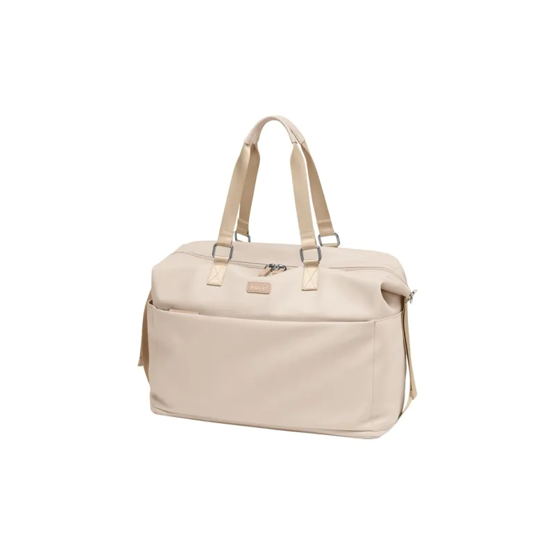 POLO Fabric Travel Bag Large Size 24L Unisex Milk Tea Apricot/Classic Black-0