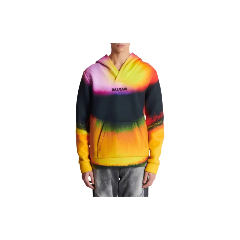 BALMAIN Ibby Njoya Print Hoodie-4