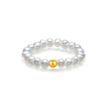 JINGUIFU Freshwater Pearl Rings Women's