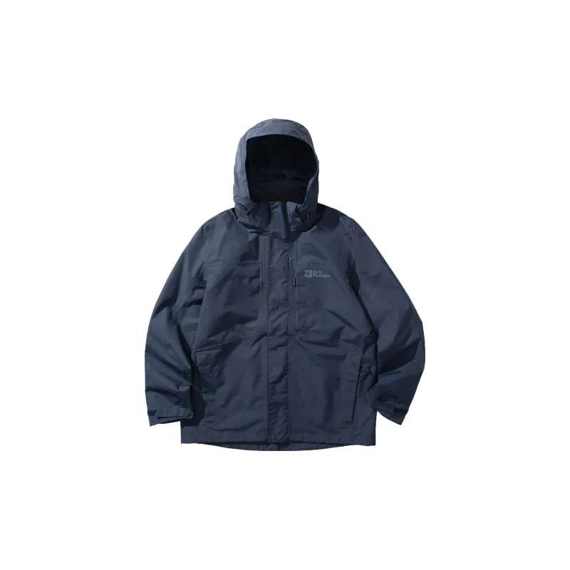 Jack Wolfskin Water Resistant Windproof Breathable Water Repellent 3 in 1 Windbreaker Jacket Unisex-17