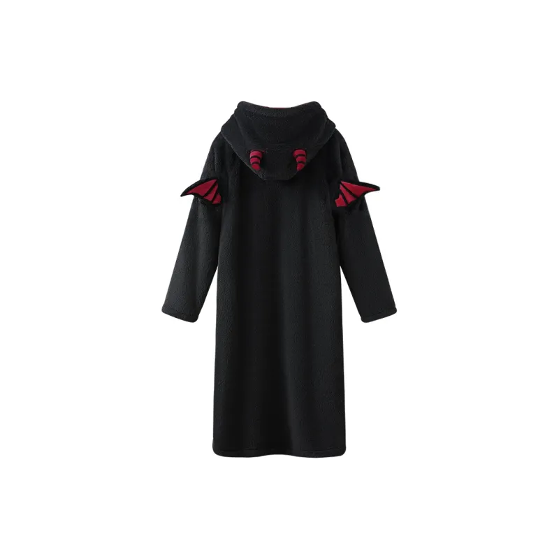 JINGYUN Bath Robes Unisex Black-1