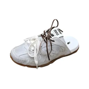 New Balance x MIU MIU NB 530 SL Slip Resistant Wrap toe Slippers Women's White