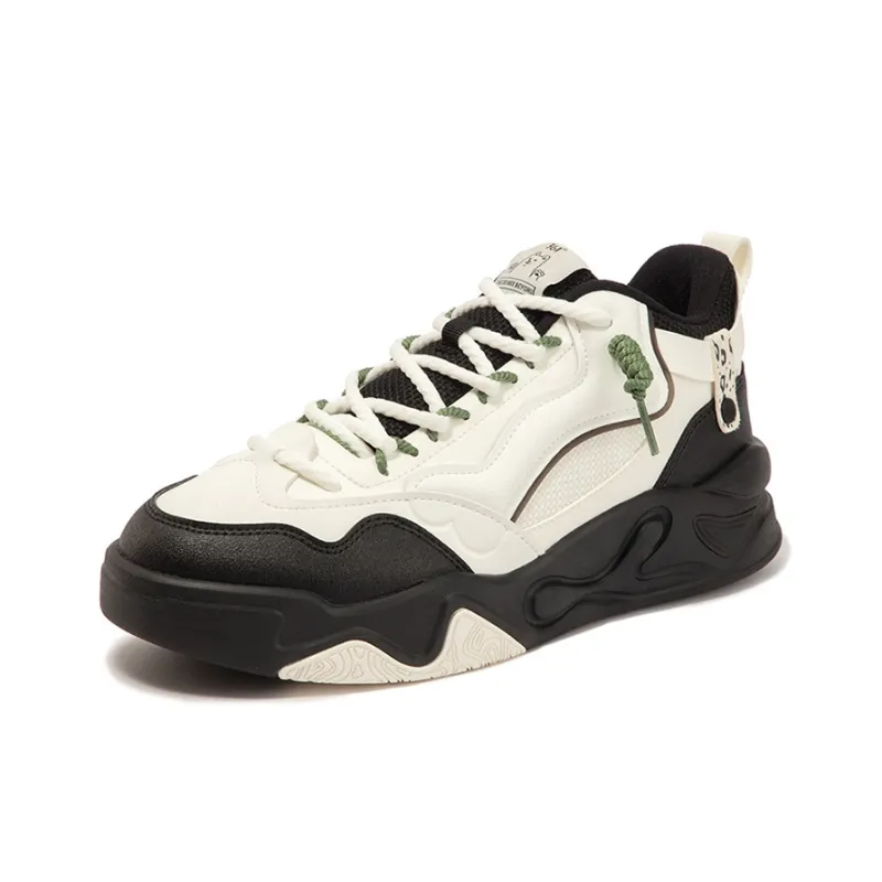 361° Jincheng Slip Resistant, Abrasion Resistant, Thermal Low Top Casual Shoes Men's White Black-1