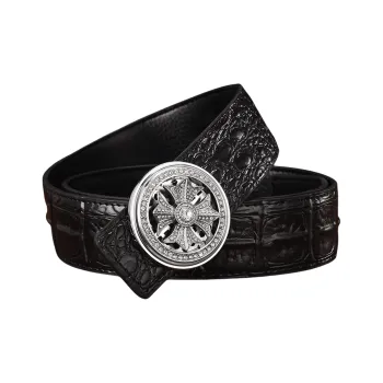 YUZHAOLIN Cow Leather Leather Belts Men's 3.8cm
