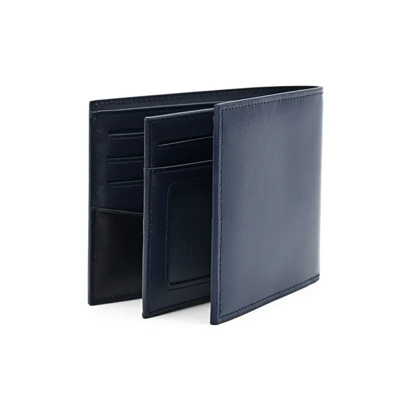 PEDRO Icon Series Cow Leather Wallet Regular Men's Black/Dark Blue-3