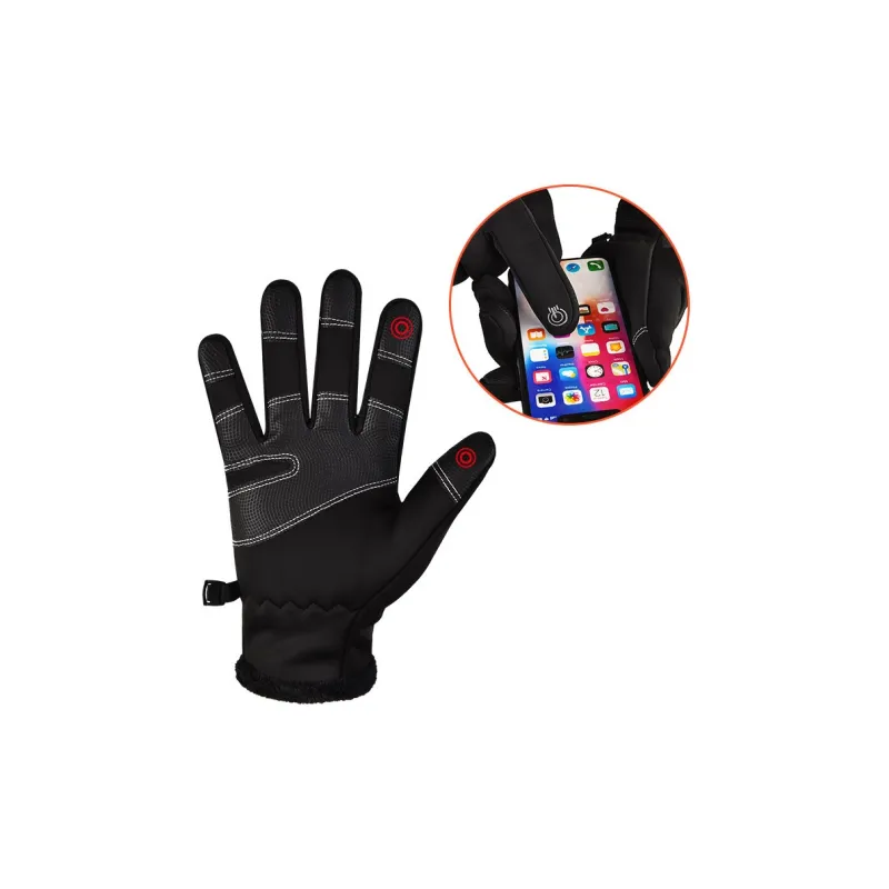 DZP Polyester Sports Gloves Unisex Black/Gray-2