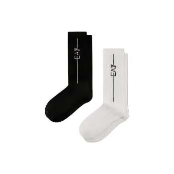 EMPORIO ARMANI EA7 FW24 Mid Calf Socks Unisex 2 Pack