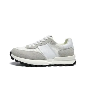 HLA Casual Shoes Men Low Top White Gray/Sand
