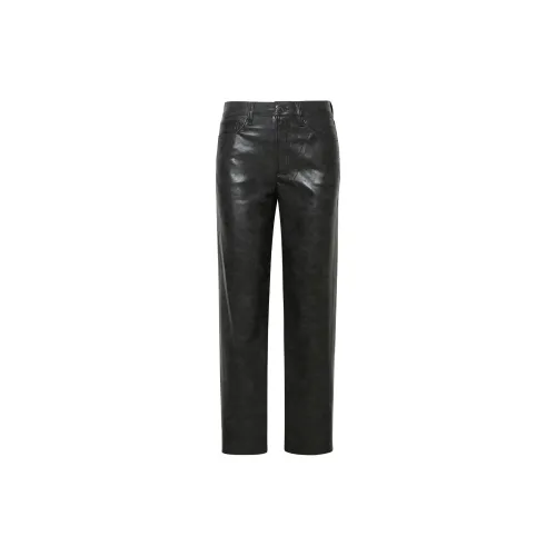 AGOLDE Leather Pants Women's Black