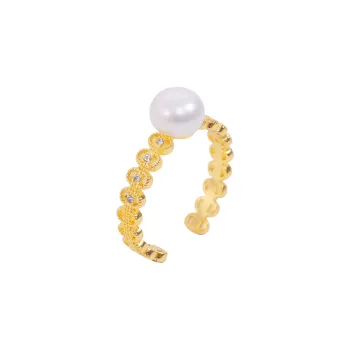 ZHENZHUAOMI Freshwater Pearl Rings Women's
