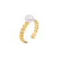 Lace Alloy Pearl Ring