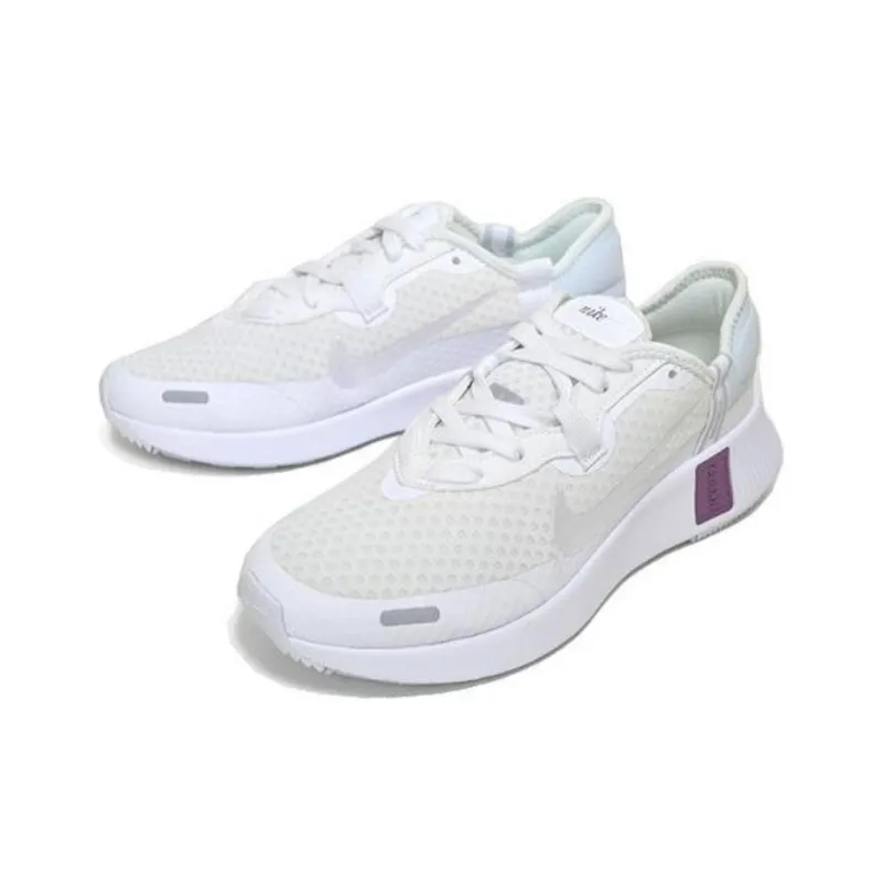 Nike Women's REPOSTO Anti Slip Wear Resistant Low Top Running Shoes Women's White Gray-2