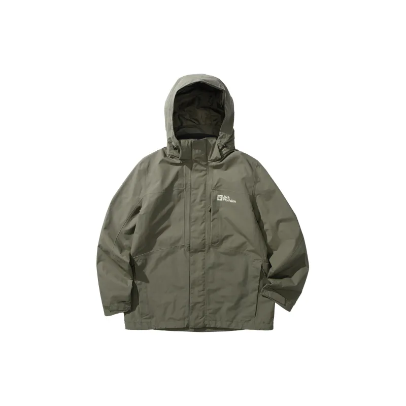Jack Wolfskin Water Resistant Windproof Breathable Water Repellent 3 in 1 Windbreaker Jacket Unisex-23
