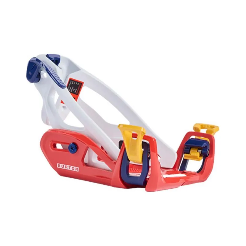 BURTON Step On GROM Single Snowboard Ski Bindings Kids' Red Blue White-0