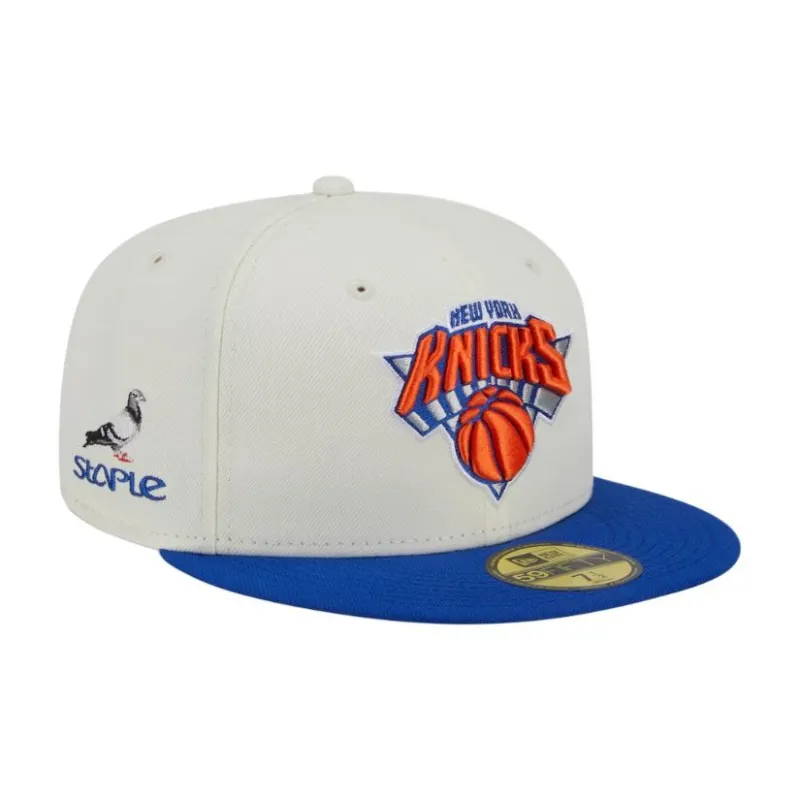 Nba New York Knicks New Era Victory Grove Vintage Sidepatch Sneaker 59Fifty Fitted Hat-2