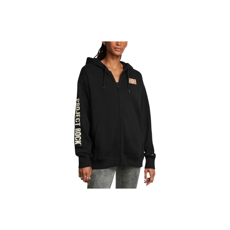 Under Armour ProjectRock Heavyweight Hard At Work Jackets Coats Women's Black-2