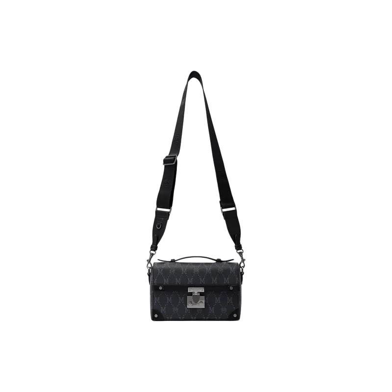 FION Mountain And Sea Journey Series Artificial Leather Handbag Medium Size Women's Black-4