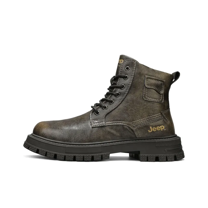 Jeep Short Martin Boot Unisex Khaki-0