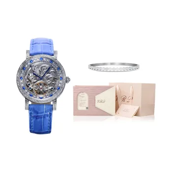 VRQ Faith Series Automatic Mechanical Movement Watch Women's Watch Cut Out Dial