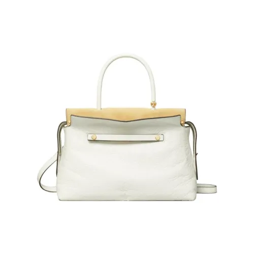 TORY BURCH MERCER Nappa Leather One Shoulder Handbag Women's White