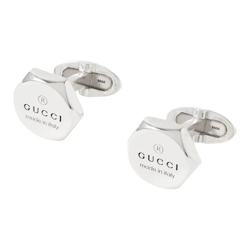 GUCCI Sterling Silver Cufflinks Men's Silver-0
