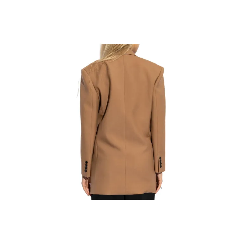 SAINT LAURENT Double-Breasted Oversized Jacket-5