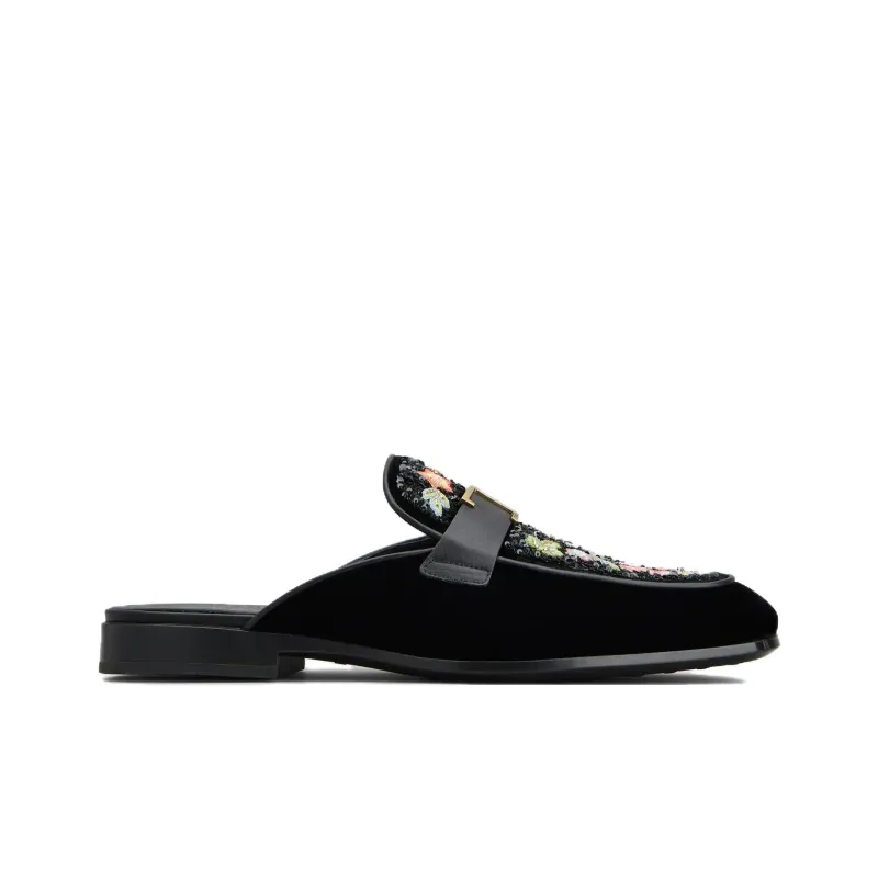 Rahul Mishra x TOD'S Timeless Wrap-toe Slippers Men's Black-1