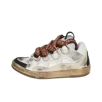Lanvin Low Top Skateboard Shoes Men's White