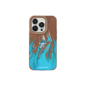 XIANGRIKE TPU Material Blue Flame Phone Case Compatible With IPhone 15/14 Plus/13/12/11/15 Pro Max/XS/XR/XS Max/8 Plus