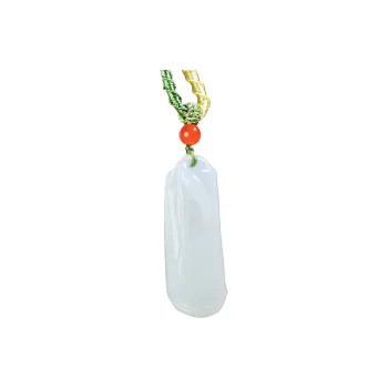 Jade Charm Yao Hetian Jade Necklaces White Jade/Pale Greenish White Jade Unisex