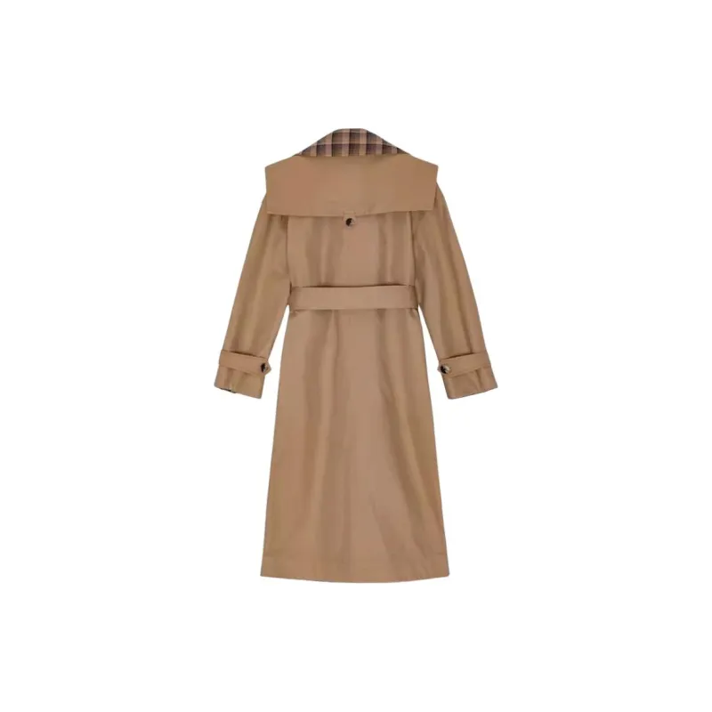 GANNI Belted Oversized Trench Coat-1