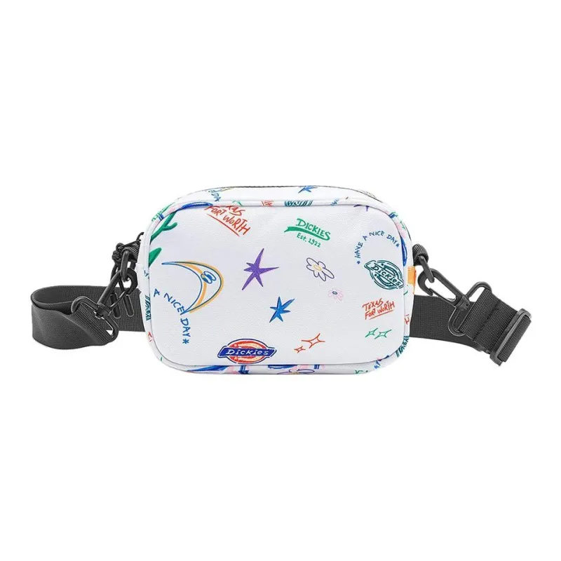 Dickies Polyester Small Square Bag Shoulder Bag, Crossbody Bag Regular Unisex White-0