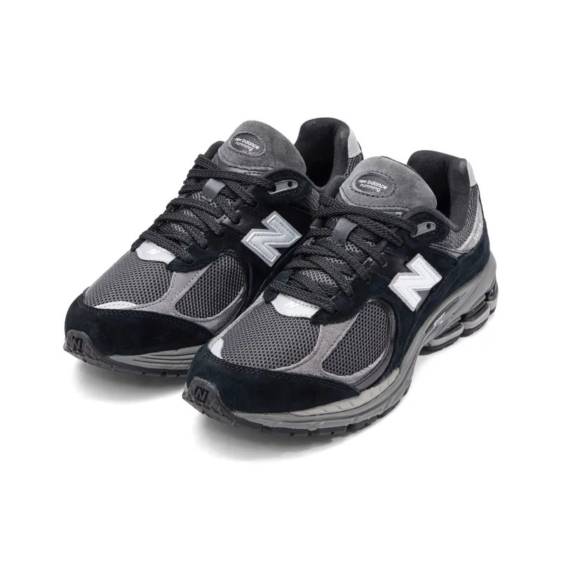 New Balance 2002R Black Dark Grey White-3