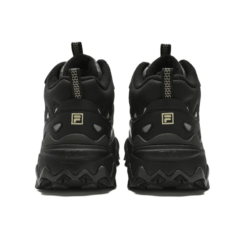 FILA Oakmont 2 Supportive Cushioning Mid Top Casual Shoes Men's Black Green-3