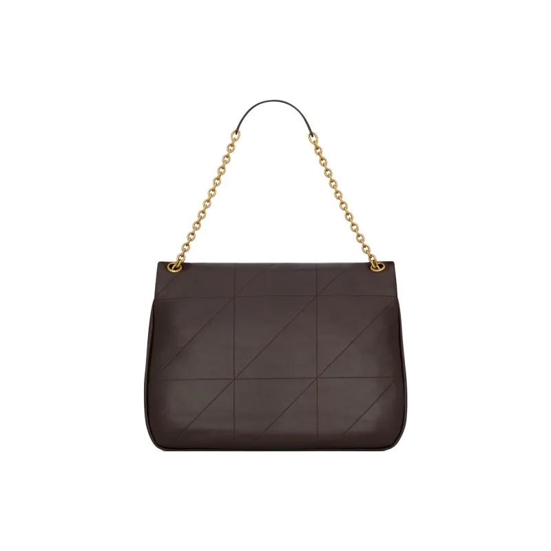 SAINT LAURENT Lambskin Shoulder Bag, Crossbody Bag, Handbag Women's Dark Umber-3