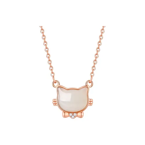 Zhi Yue Necklaces White Jade Women's