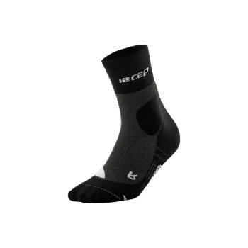 Cep Hiking Merino Mid Cut Compression Socks Mid-Calf Socks Men's 1 Pack Lime Gray