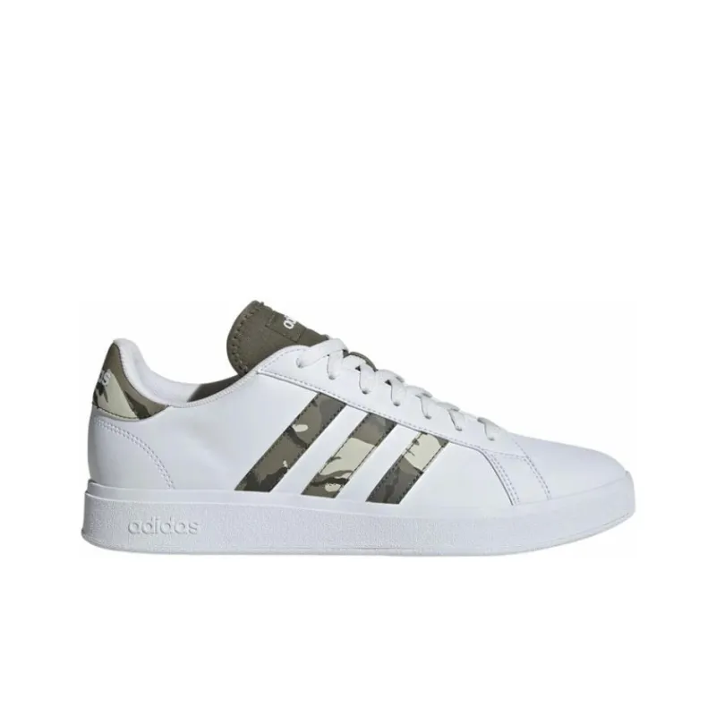 Adidas GRAND COURT 2.0 Anti-Slip Wear-Resistant Low-Top Skateboard Shoes Unisex White-1