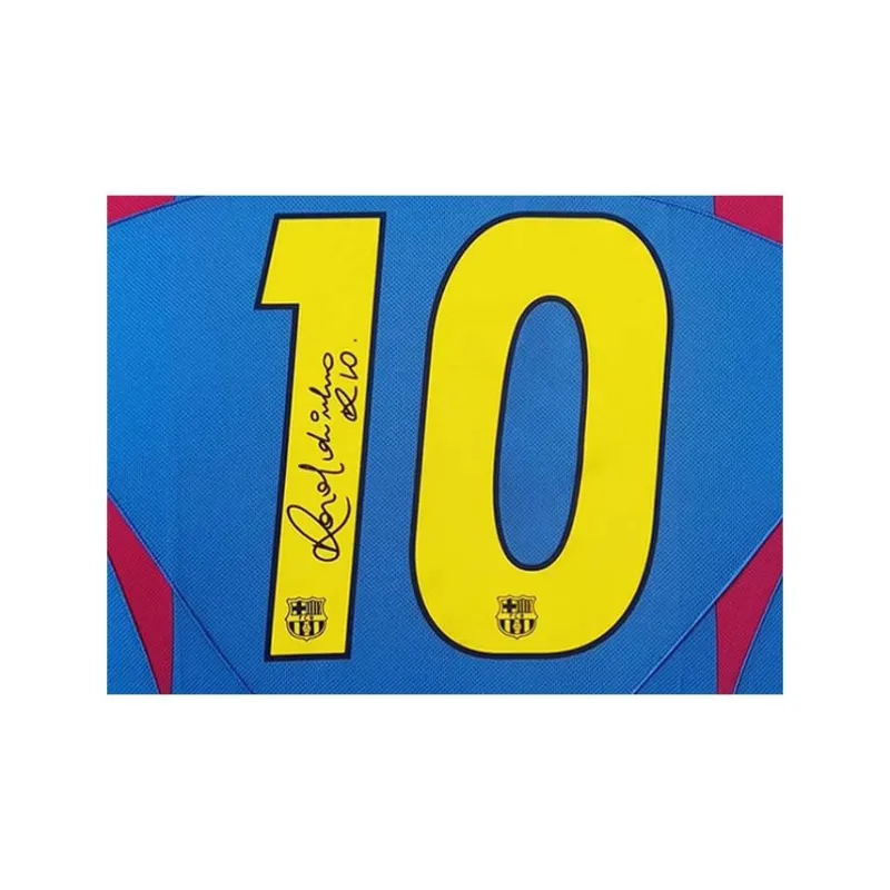 Yi Shot Jersey Barcelona Soccer Club Included SA Certificate Framed And Collectible Unisex-3