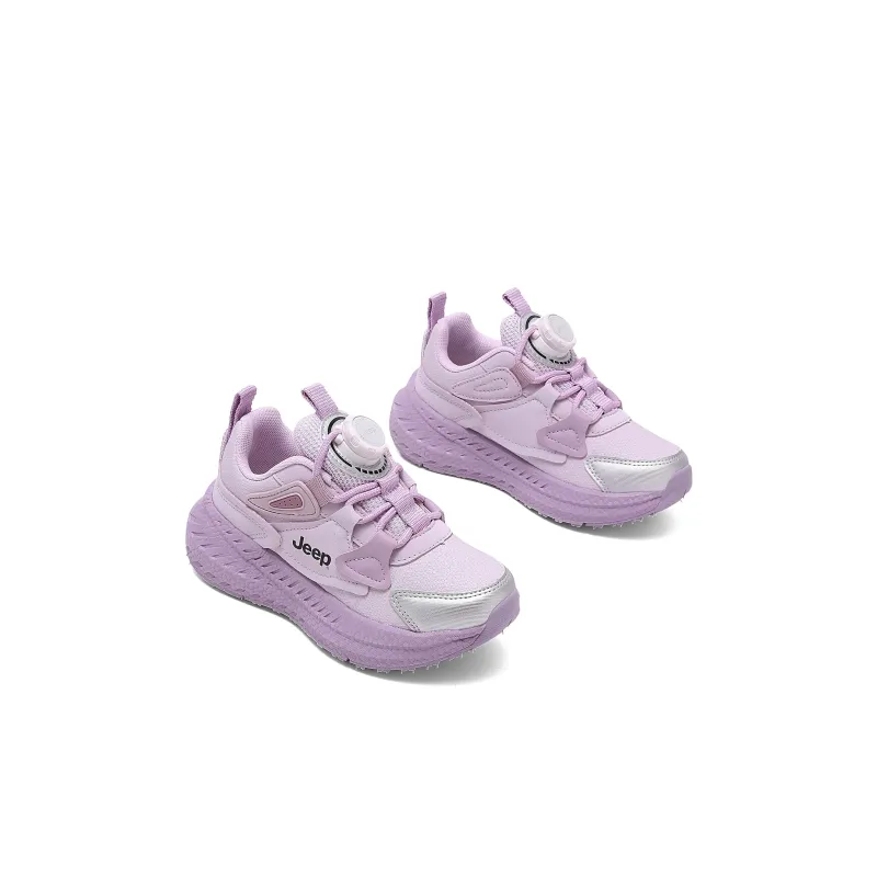 Jeep Wear-Resistant Low-Top Kids Lifestyle Shoes Thin Wicker Pink Purple Kids'-3