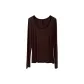Q0477 Chestnut (Wool+Silk, Long-Sleeved)