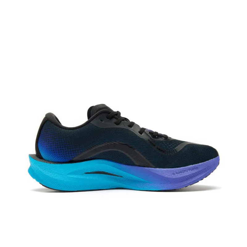 QIAODAN Strong Winds 2.0 Cushioning Anti Slip And Wear Resistant Low Top Marathon Running Shoes Men's Black Purple-1