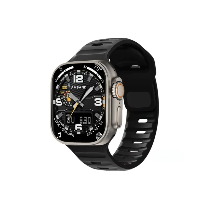 IKYOU Apple Compatibility Watch Band Silicone Material-3