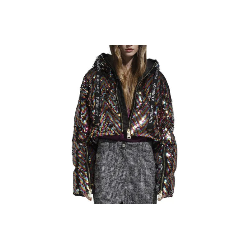 KHRISJOY Paillette Embellishment Jacket-2