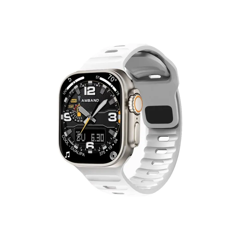 IKYOU Apple Compatibility Watch Band Silicone Material-5