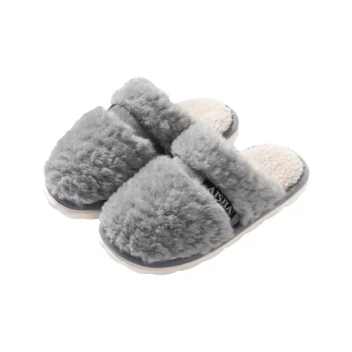 Foot Recreation Winter Comfortable Lace Bowknot Warm Slip-Resistant Cotton Slipper Shoes Unisex