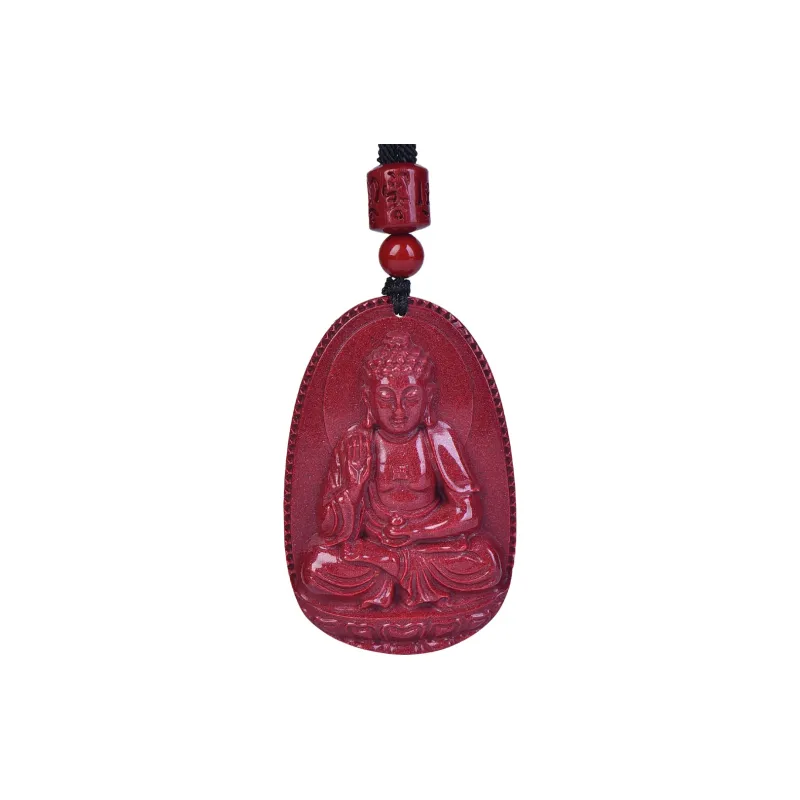 Stone On The Line Cinnabar Pendants Unisex-13