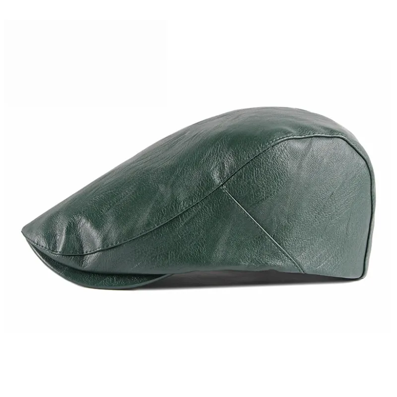 CARDANRO Pu Faux Leather Berets Unisex-7